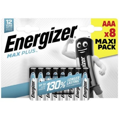 Elem, AAA mikro, 8 db, ENERGIZER "Max Plus"
