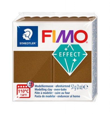 Gyurma, 57 g, égethető, FIMO "Effect", metál antik bronz