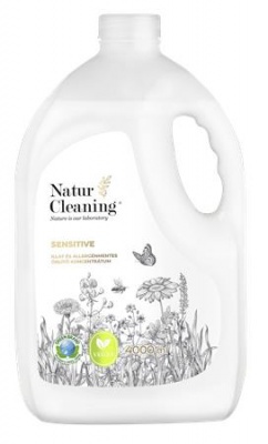 Öblítő koncentrátum,  illat- és allergénmentes, 4 l, NATURCLEANING "Sensitive"