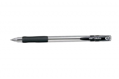 Golyóstoll, 0,3 mm, kupakos, UNI "SG-100 Lakubo", fekete